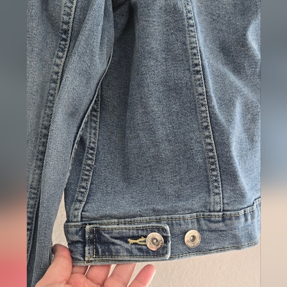 Denizen from Levi's Women's Blue Denim Jacket Sz XL - Picture 6 of 10